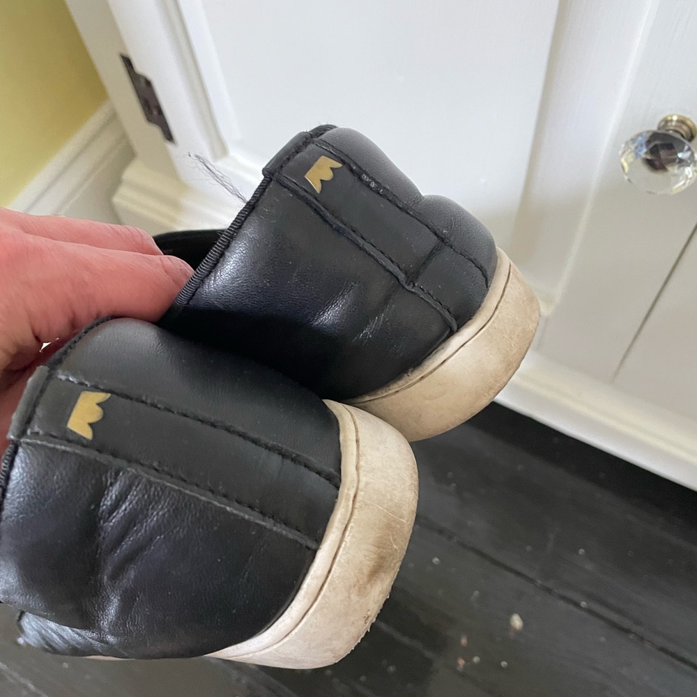 Birdies | Swift Black Leather Slip On Sneakers Size 10.5 - Picture 6 of 7